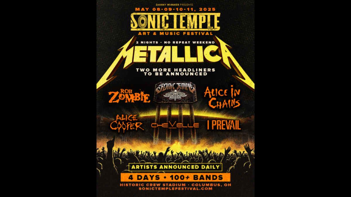 Sonic Temple Art + Music Festival (Friday Pass) with Metallica, Rob Zombie, Alice Cooper, and more! | AllEvents