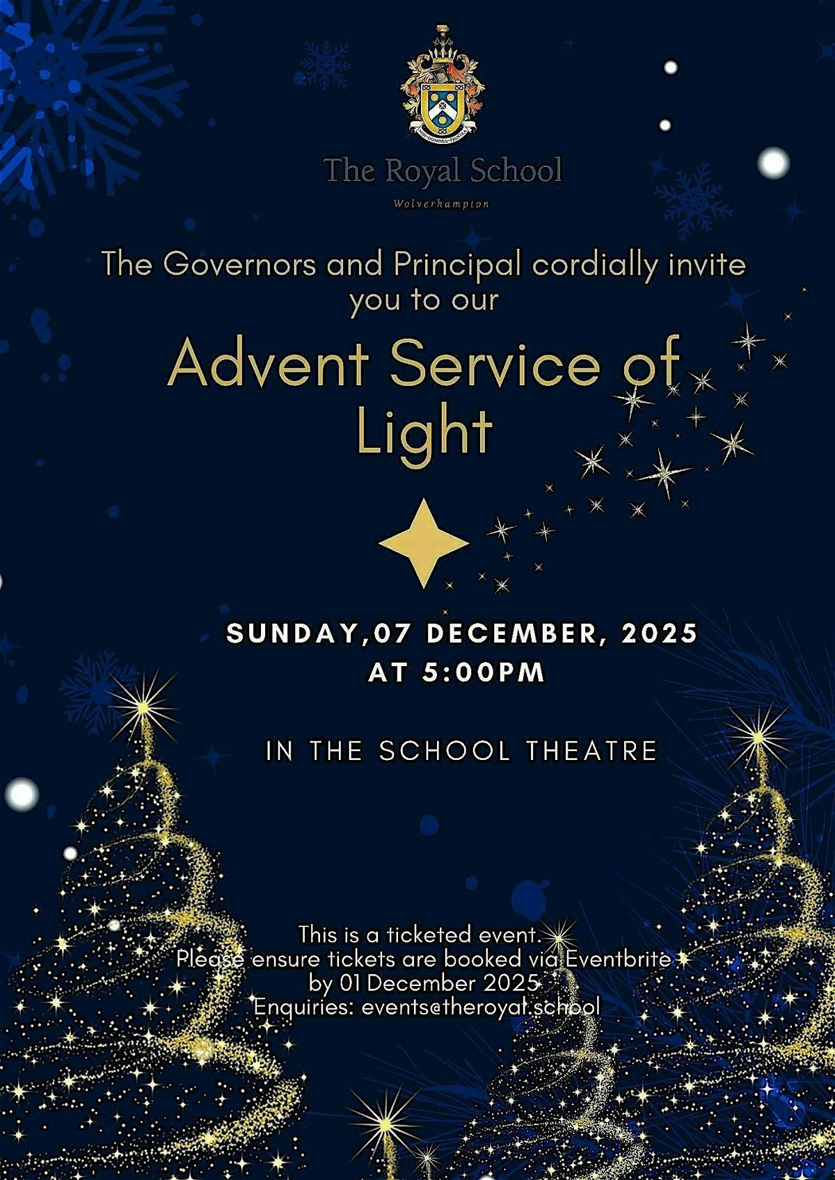 The Royal School Advent Service of Light, 7 December | Event in Wolverhampton | AllEvents
