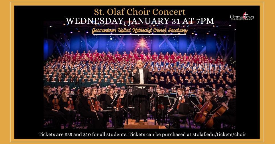 GUMC hosts St. Olaf Choir, 2331 S Germantown Rd, Germantown, TN 38138