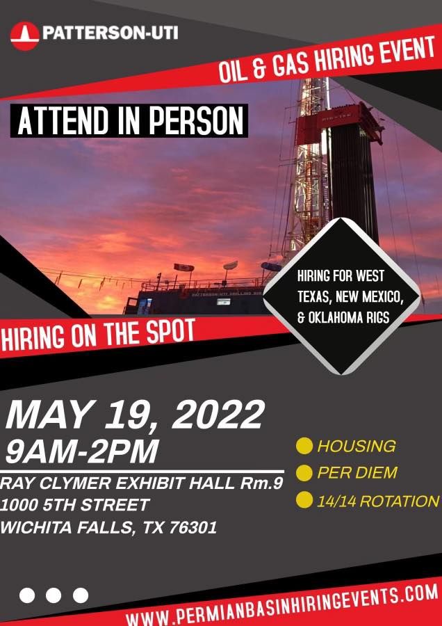 Oil & Gas Hiring Event, Wichita Falls, Texas, 19 May