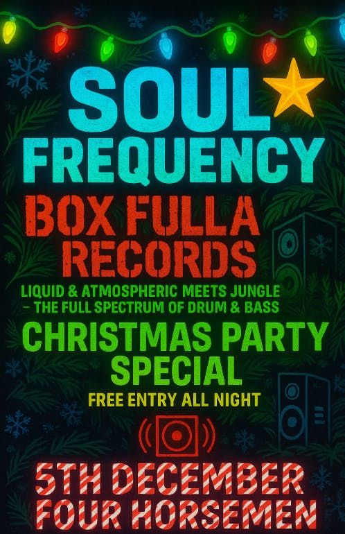 SOUL FREQUENCY Vs BOXFULLA RECORDS, 5 December | Event in Bournemouth | AllEvents