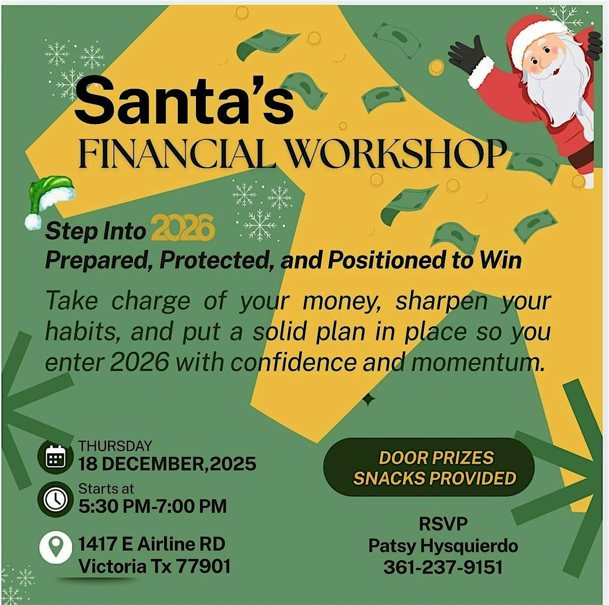 Santa Financial Workshop, 18 December | Event in Victoria | AllEvents