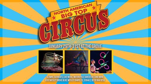 North America Big Top Circus, Grove At Wesley Chapel, January 29 2021