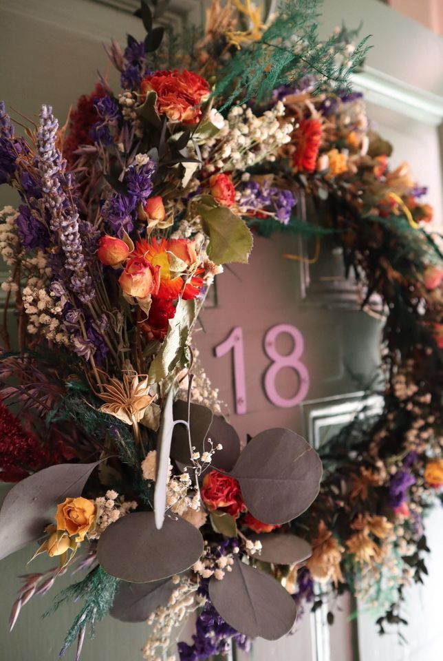 October 27th Festive Wreath Making Dried Flowers Nottingham Lace