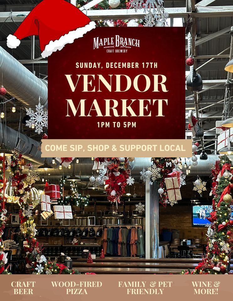 December Vendor Market, Maple Branch Craft Brewery, Fort Worth, 17 December 2023 AllEvents