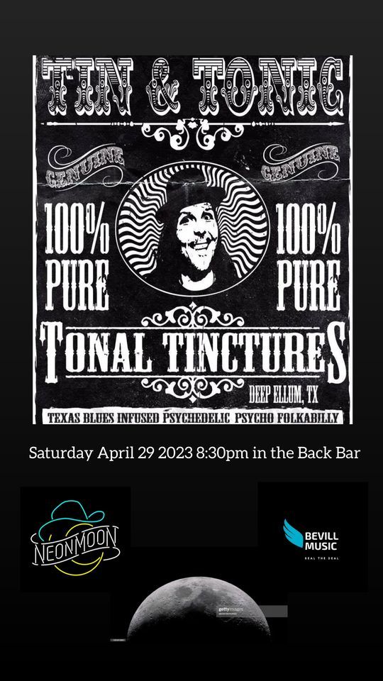 Tin Travis LIVE Tin and Tonic BACK BAR SHOW, Neon Moon Restaurant & Club, Yantis, 29 April 2023