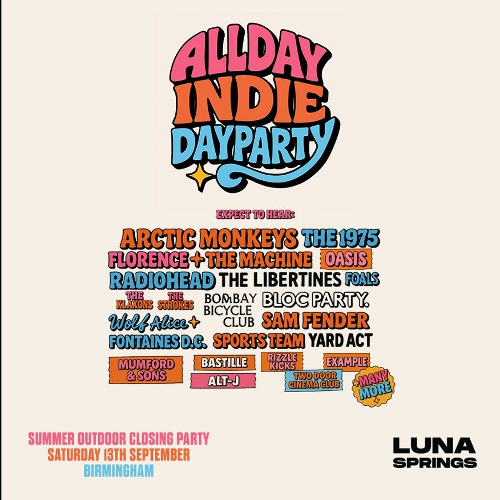 Allday Indie Outdoor Festival - Birmingham, 13 September | Event in Birmingham | AllEvents