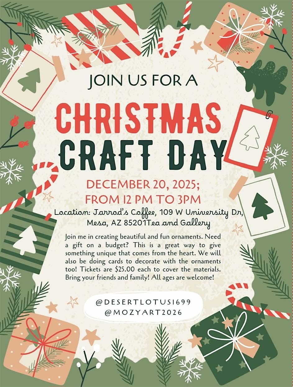 Christmas Craft Day, 20 December | Event in Mesa | AllEvents