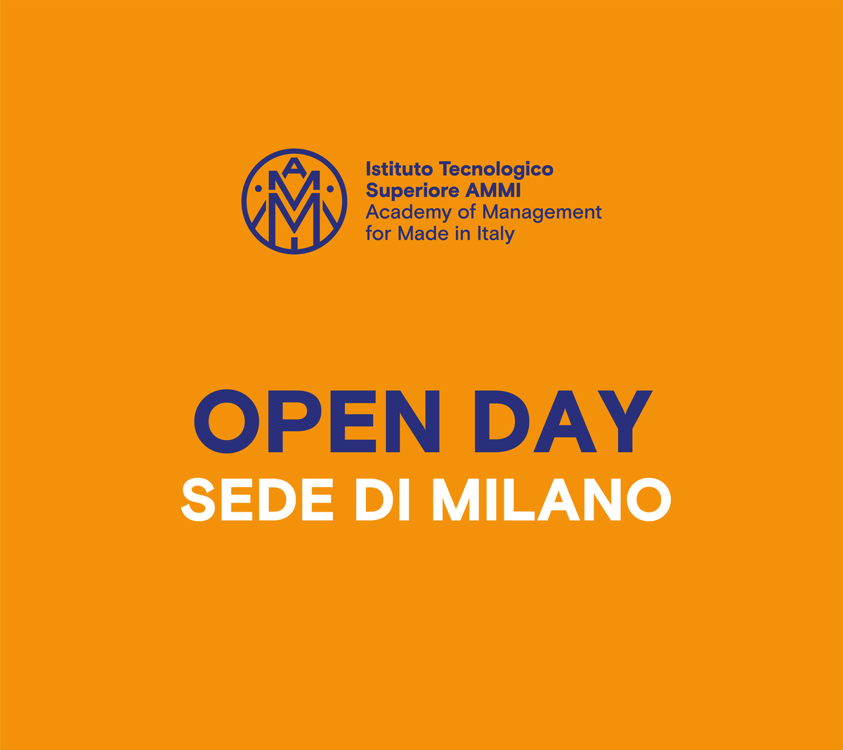 FONDAZIONE ITS AMMI - OPEN DAY 2026-27 (MILANO), 17 January | Event in Milano | AllEvents