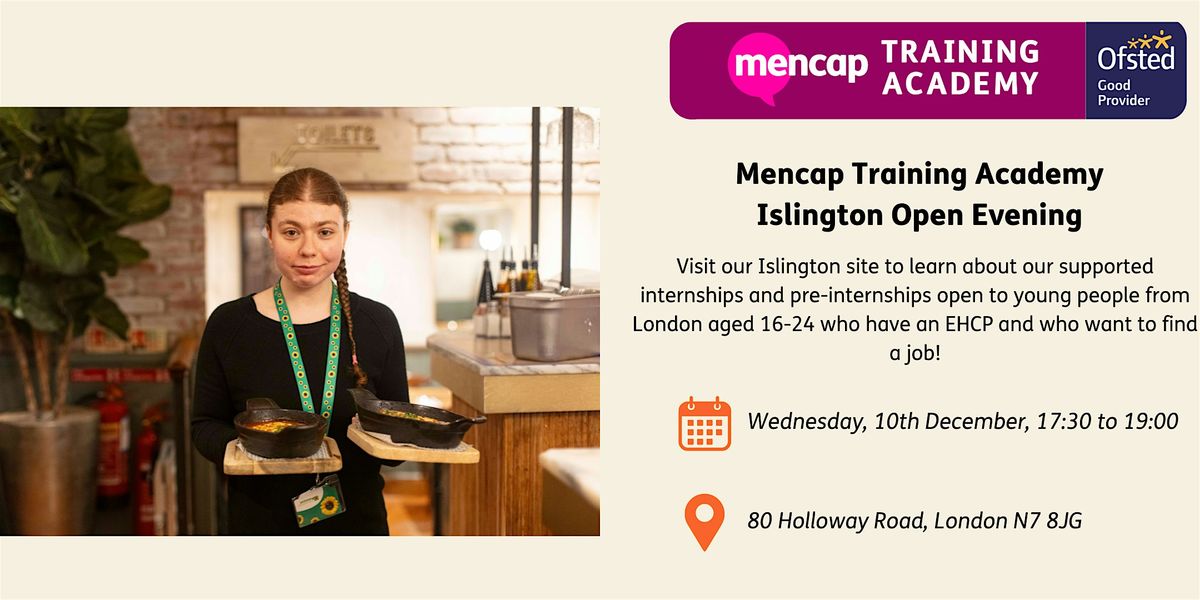 Mencap Training Academy Islington Open Evening, 10 December | Event in London | AllEvents