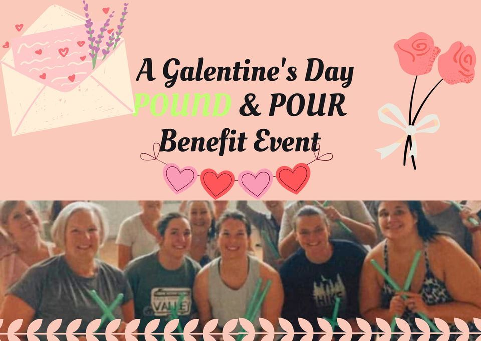 Galentines POUND & POUR benefit for BLOOM., April J Yoga, Topton
