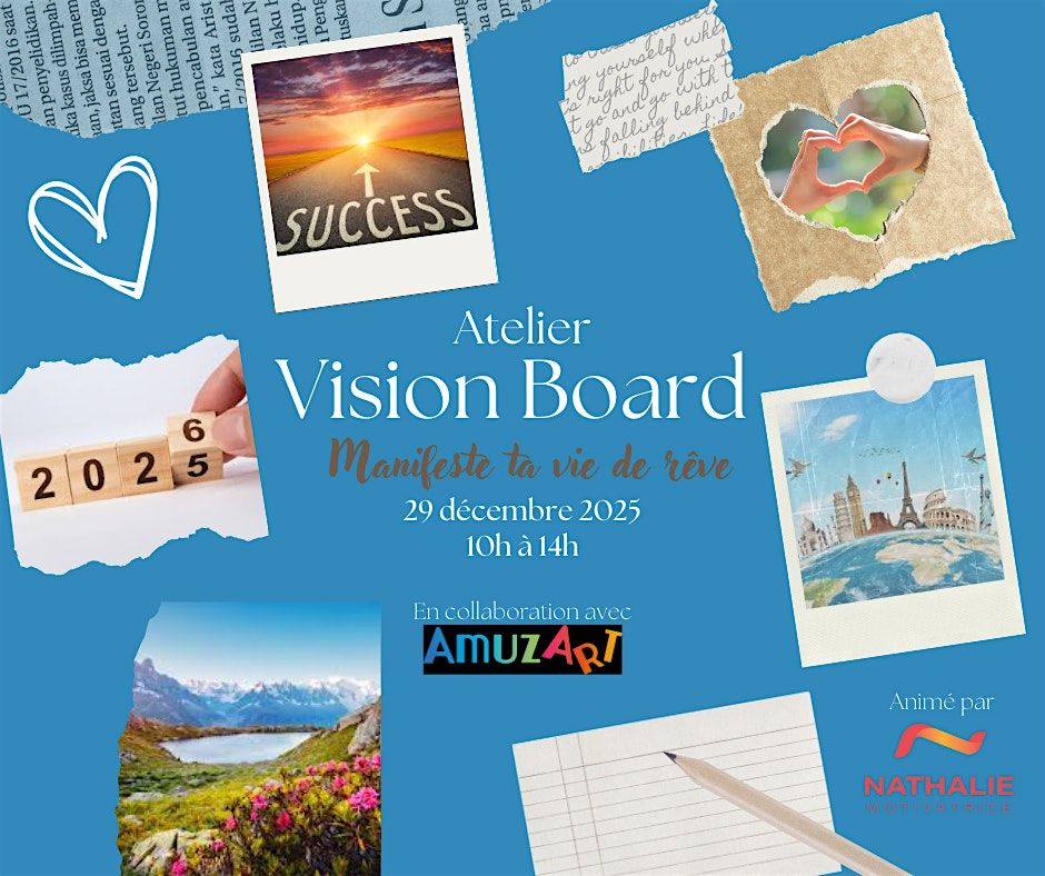 Atelier Visionboard 2026 - Manifeste ta vie de rêve, 29 December | Event in Gatineau | AllEvents