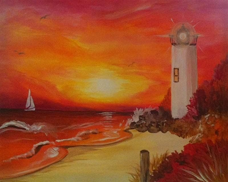 Paint Class | Thanksgiving Light House | Event in Chapel Hill | AllEvents