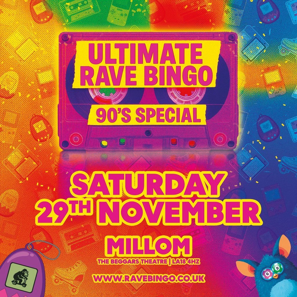 Ultimate Rave Bingo // Millom // 90s Special, 29 November | Event in Millom | AllEvents