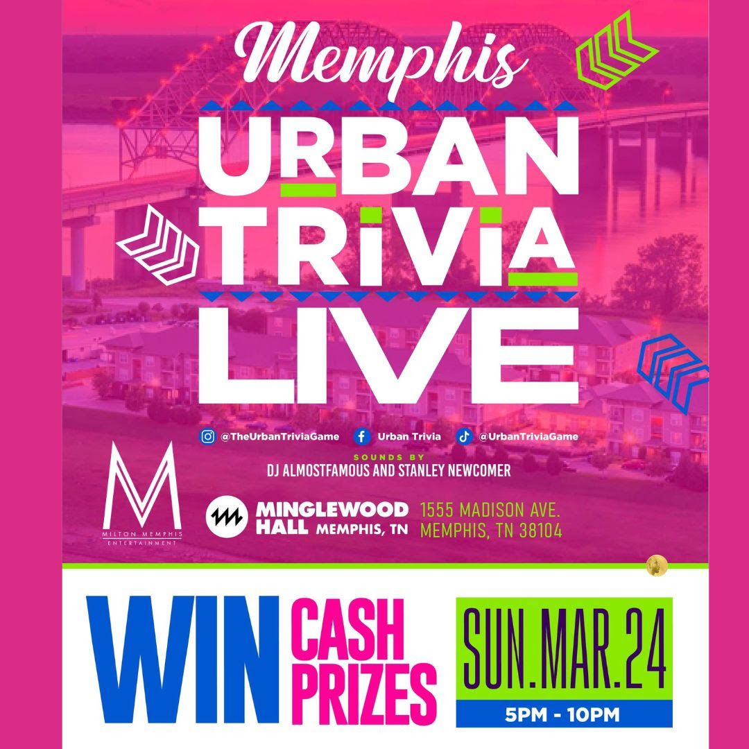 Urban Trivia Live at Minglewood Hall, 16 May | Event in Memphis | AllEvents