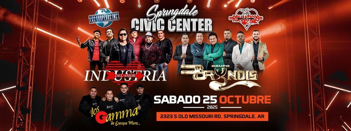 INDUSTRIA DEL AMOR, GRUPO BRYNDIS & MAS, 25 October | Event in Springdale | AllEvents