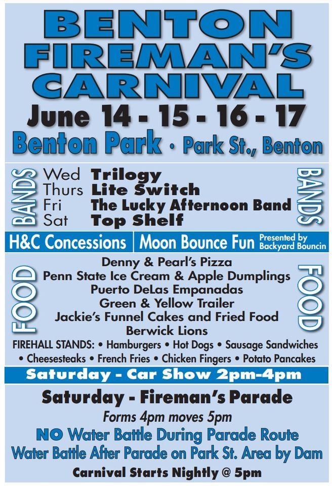 Benton Firemens Carnival, Benton Park, 14 June to 17 June