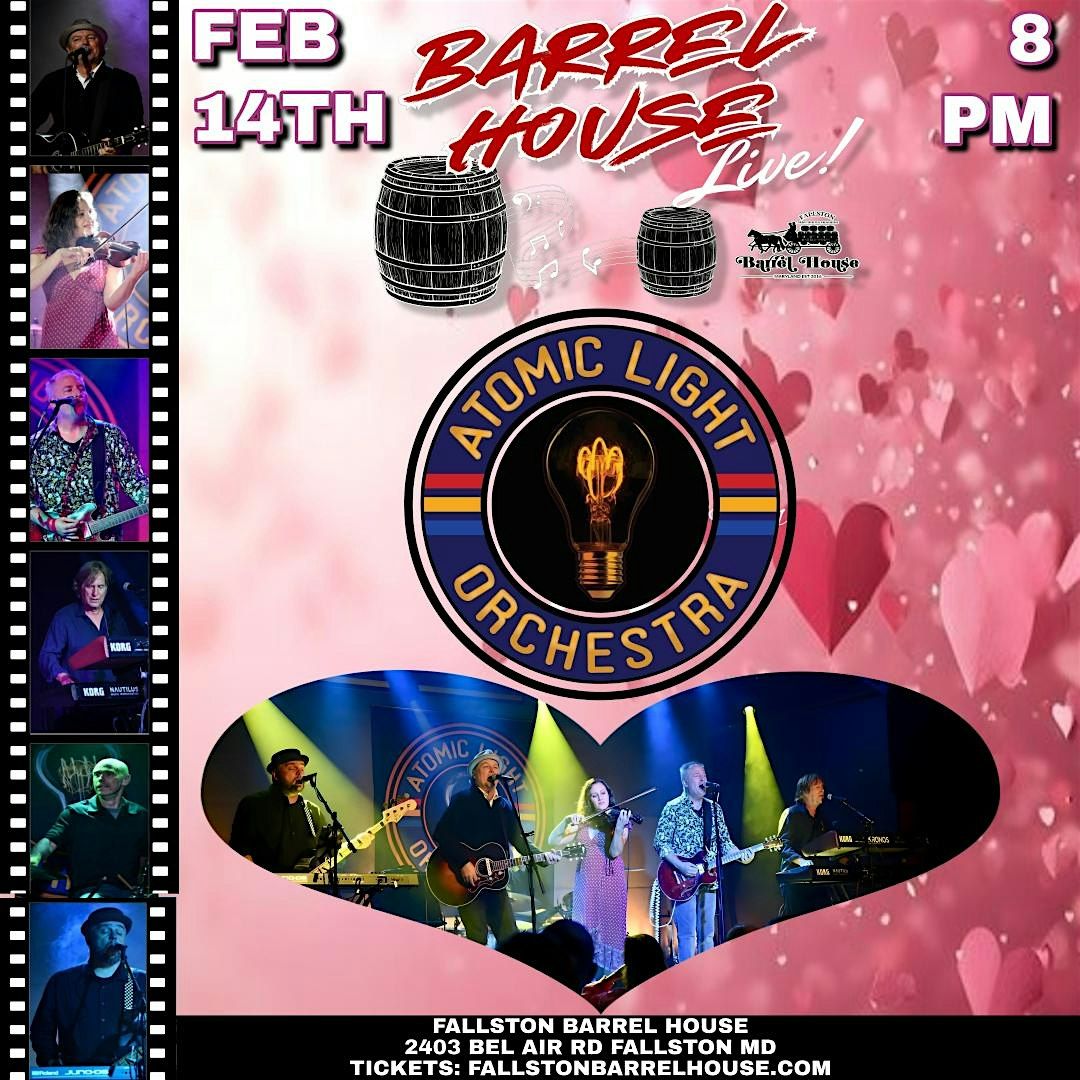 Atomic Light Orchestra at Barrel House Live!, 14 February | Event in Fallston | AllEvents