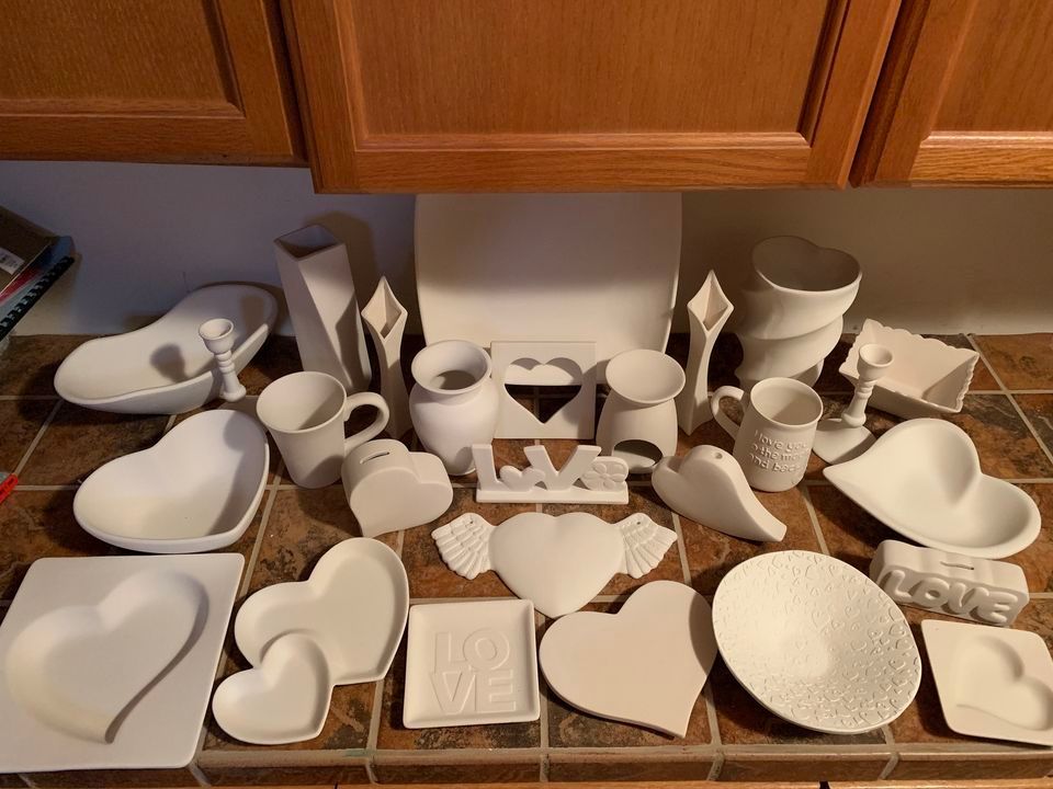 All You Need is Love Paint Your Own Pottery Event , The Run Grille