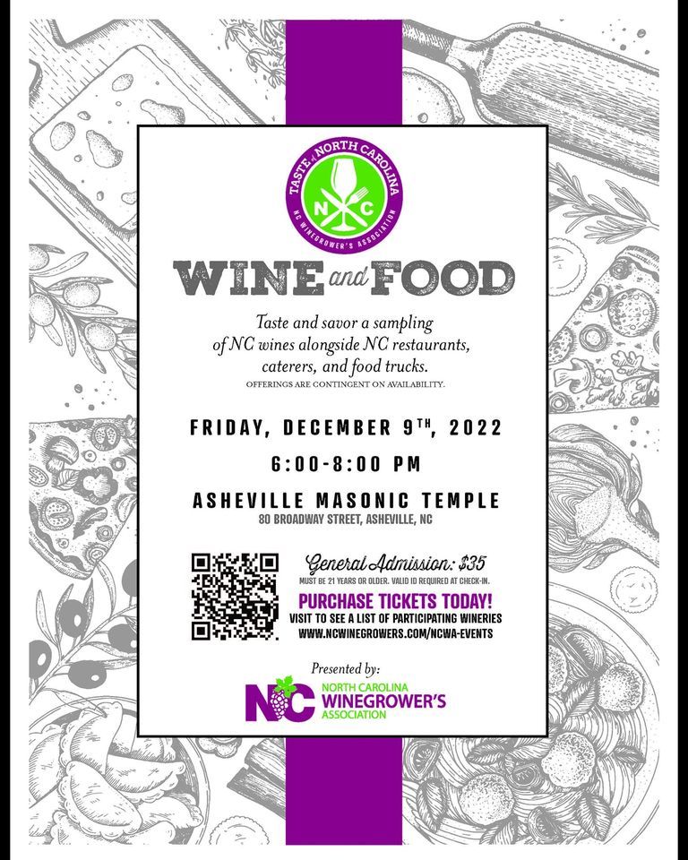 1st Annual "Taste of Asheville" a local wine and food pairing, The