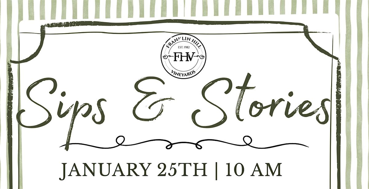January Sips and Stories, 25 January | Event in Bangor | AllEvents