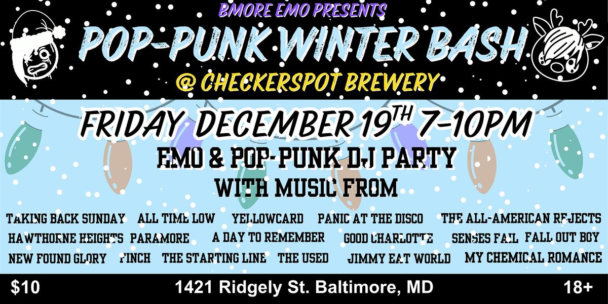 Pop-Punk Winter Bash (Presented by Bmore Emo), 19 December | Event in Baltimore | AllEvents