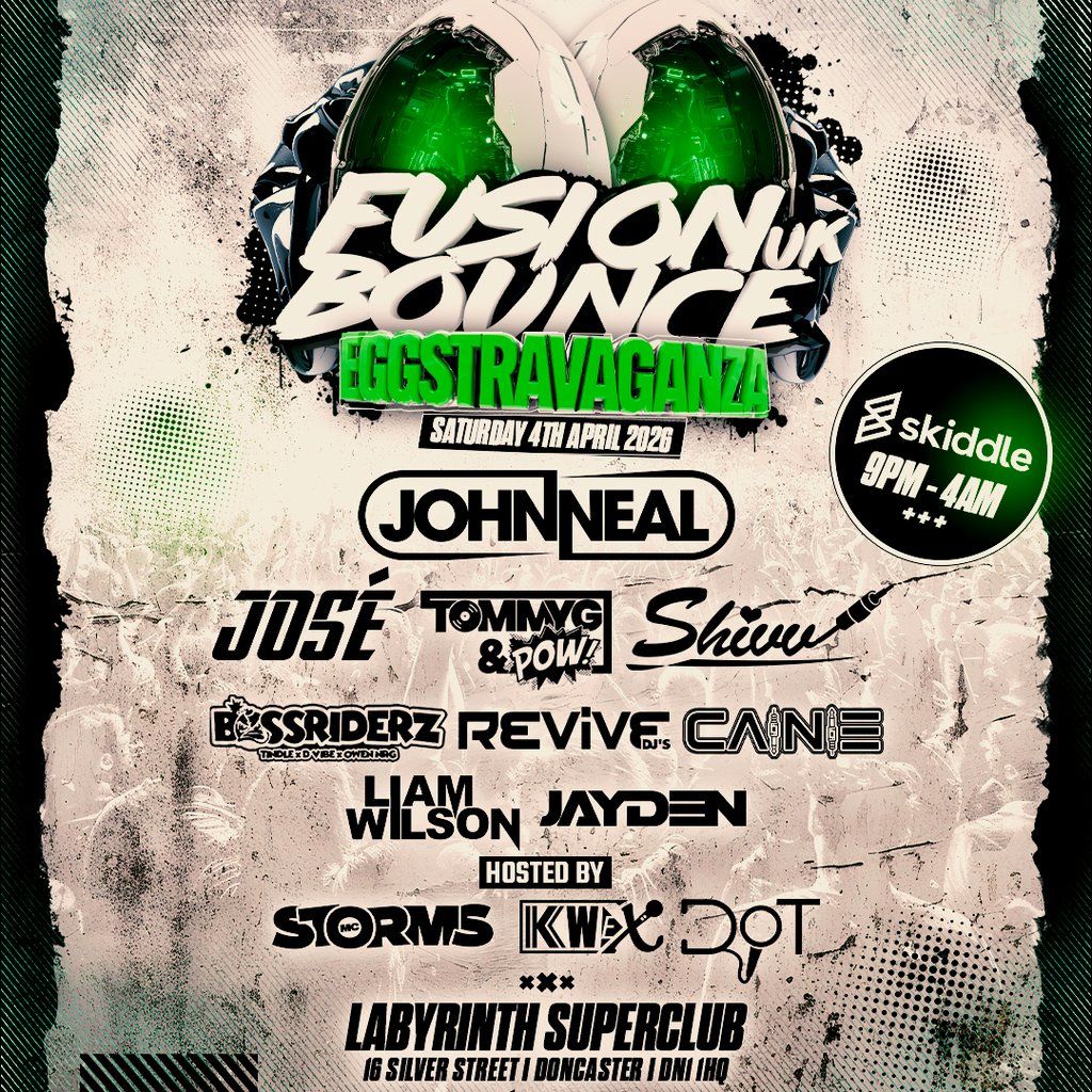 Fusion Bounce UK EGGtravaganza, 4 April | Event in Doncaster | AllEvents