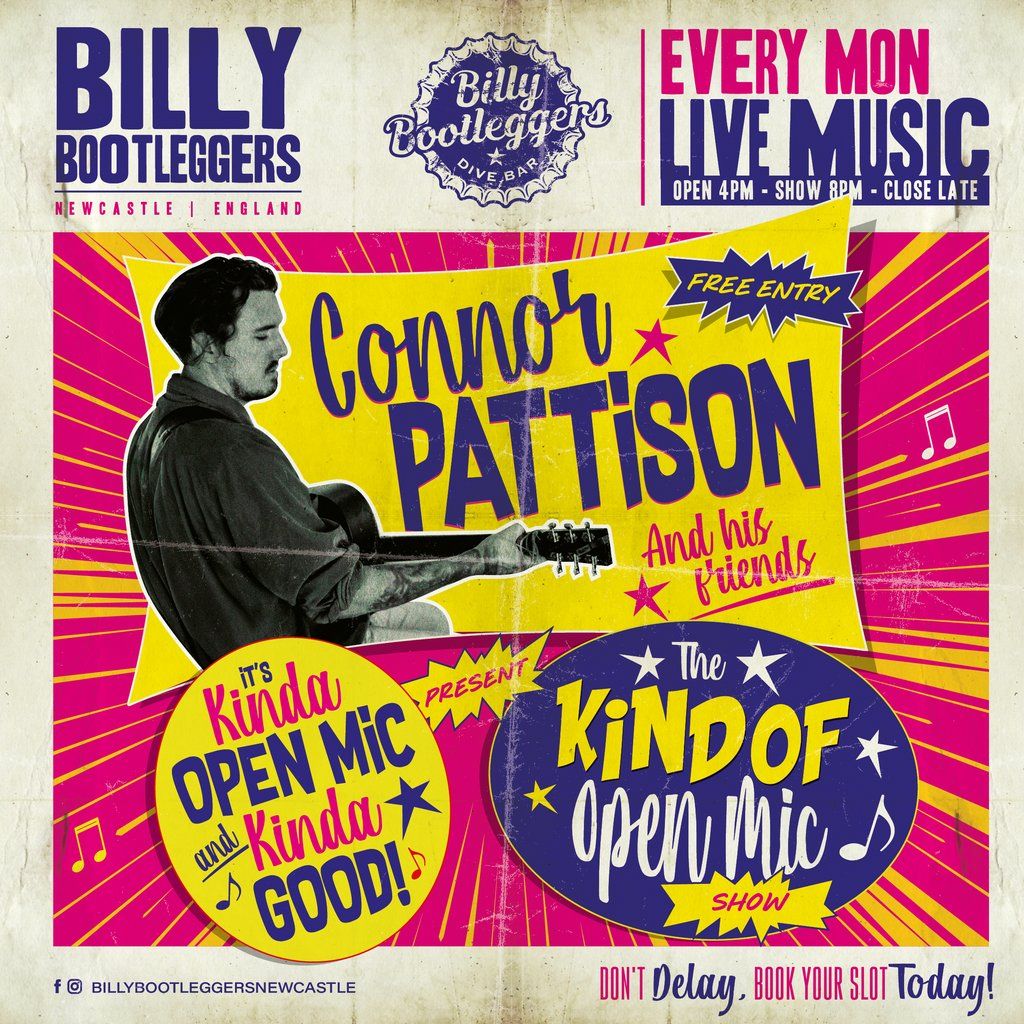 The Kind Of Open Mic Show - EVERY MONDAY @ BILLY'S | Event in Newcastle Upon Tyne | AllEvents