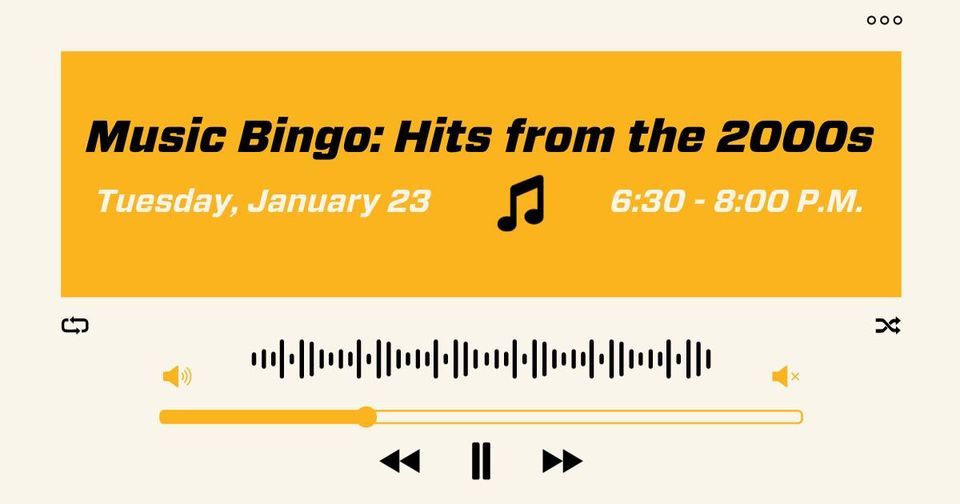 Music Bingo Hits from the 2000s, 9999 Kummer Road Allison Park, PA