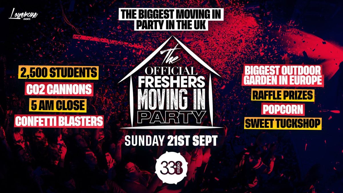 THE OFFICIAL LONDON FRESHERS MOVING IN PARTY @ STUDIO 338 - LONDON FRESHERS WEEK 2025, 21 September | AllEvents