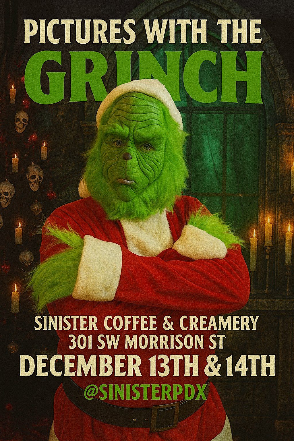 Pictures With the Grinch – Portland’s Most Wickedly Festive Holiday Event!, 13 December | Event in Portland