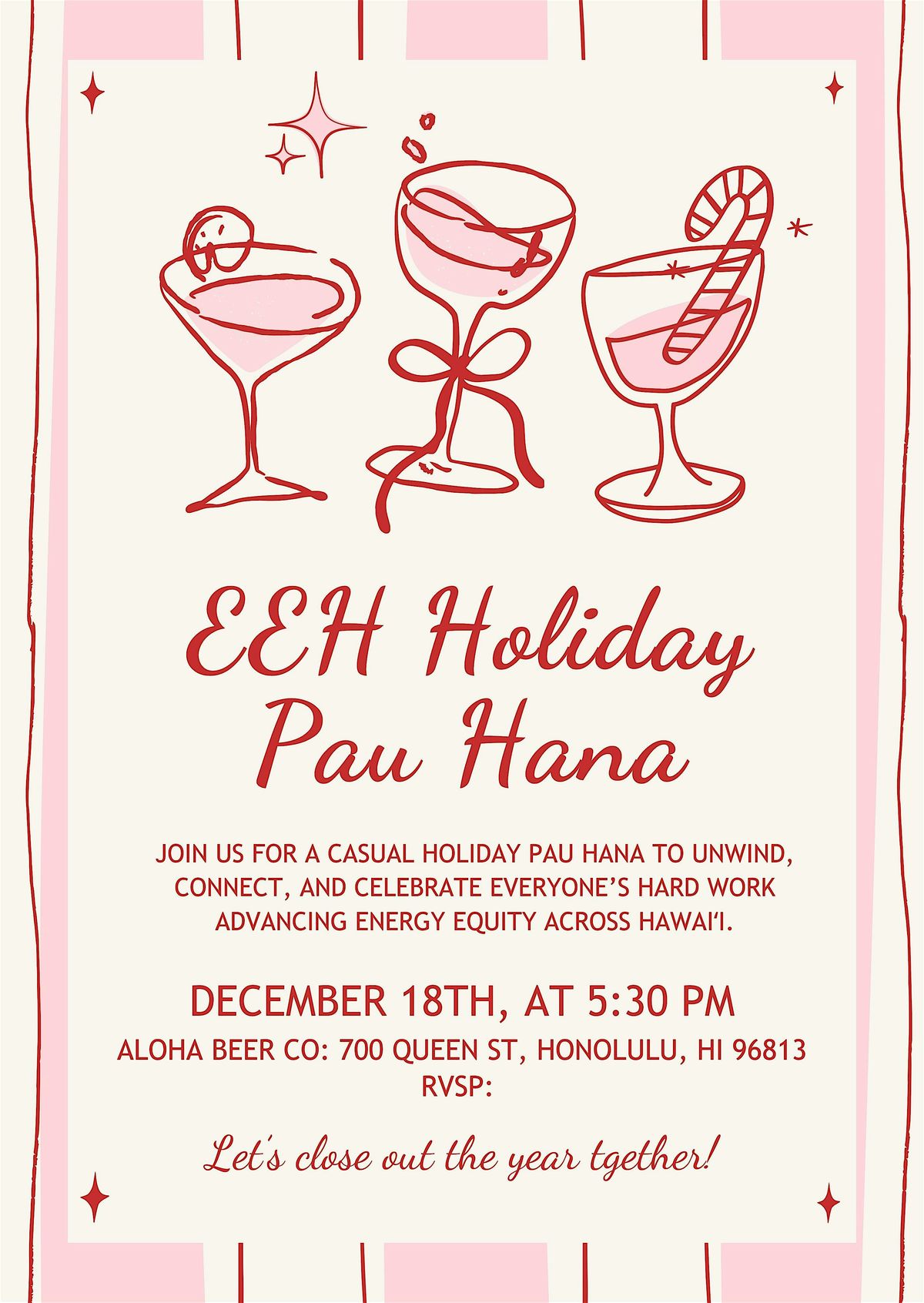 EEH Holiday Pau Hana, 18 December | Event in Honolulu | AllEvents