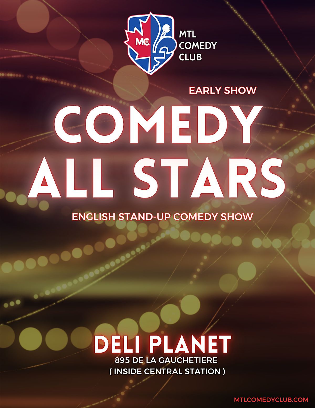 COMEDY ALL STARS! ( Early Show / 7pm )| SATURDAY, DECEMBER 20TH , 2025, 20 December | Event in Montréal | AllEvents