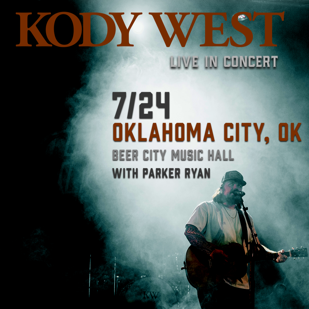 Kody West at The Vanguard - Tulsa, 26 July | Event in Tulsa | AllEvents