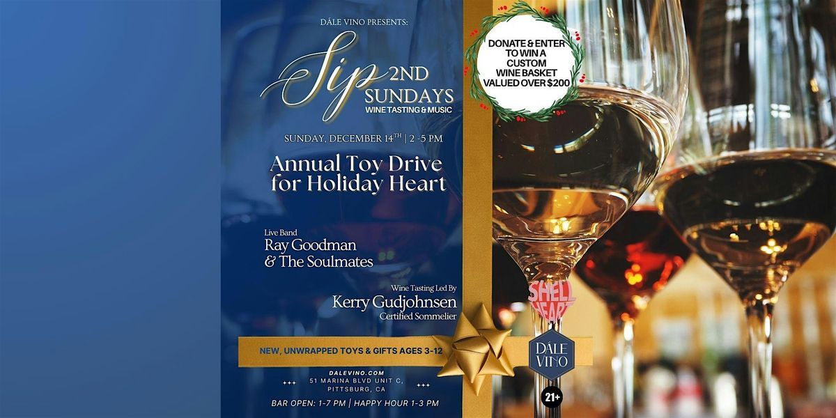 SIP 2nd Sundays - Annual Toy Drive for Holiday Heart, 14 December | Event in Pittsburg | AllEvents