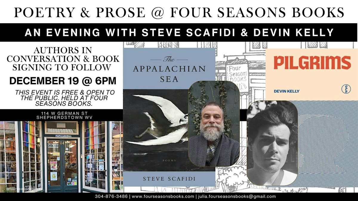 Poetry & Prose: An Evening with Steve Scafidi & Devin Kelly, 19 December | Event in Shepherdstown