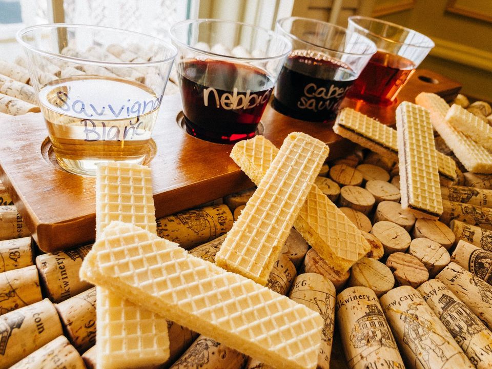Wafer Cookies Wine Pairing At Captains Walk Winery Captain s Walk 