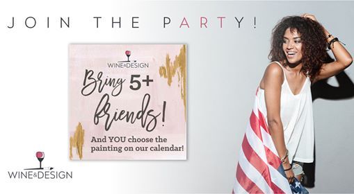 Grab 5 Friends Pick The Painting At Wine Design Richmond