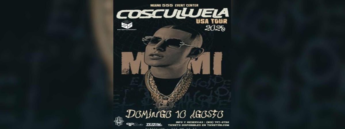 COSCULLUELA EN MIAMI in Miami, 10 August | Event in Miami | AllEvents