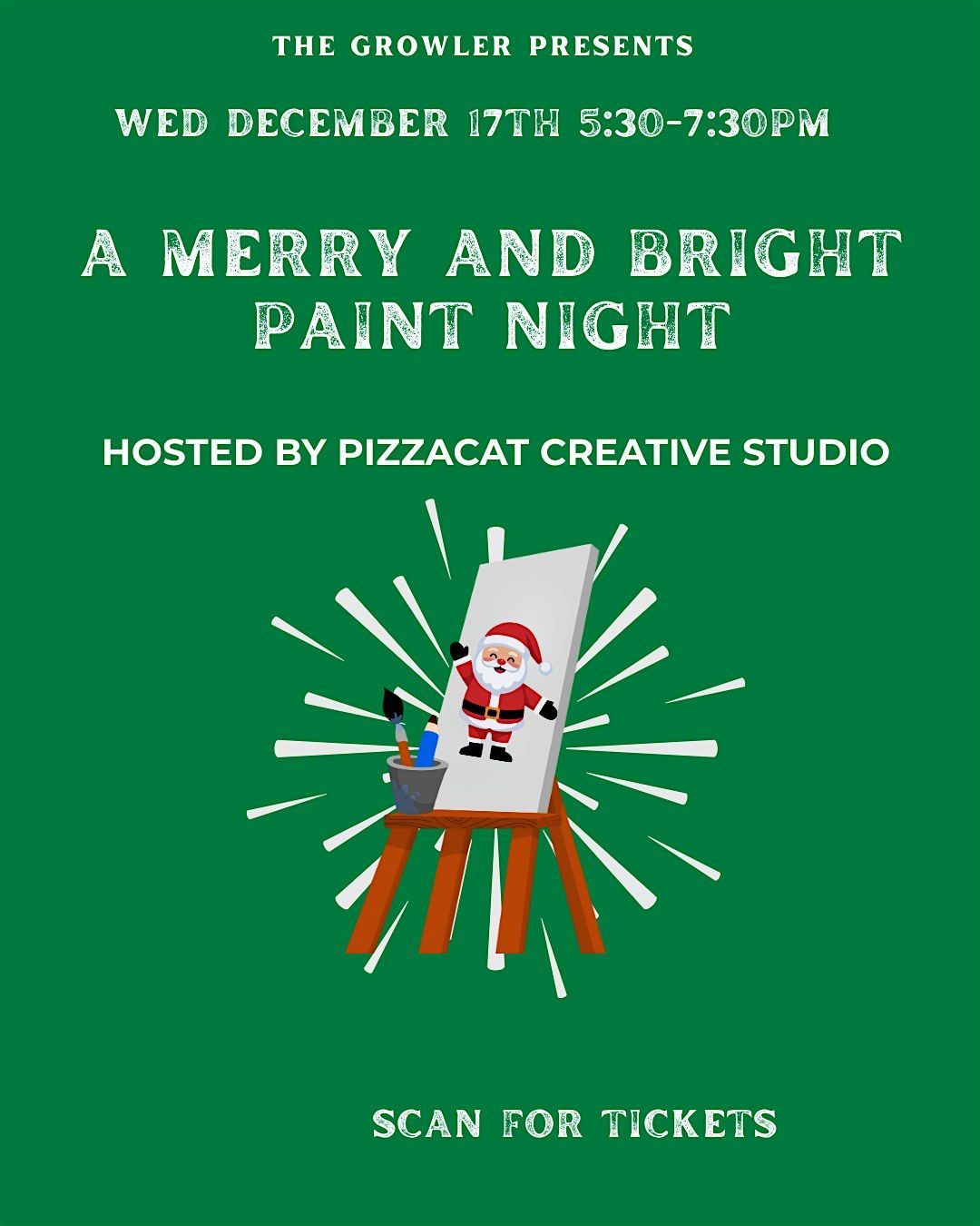 A MERRY AND BRIGHT PAINT NIGHT, 17 December | Event in Danville | AllEvents