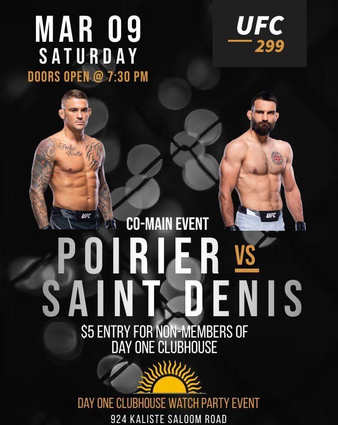 Fight Night DOC UFC 299, 924 Kaliste Saloom, Lafayette, LA, March 9