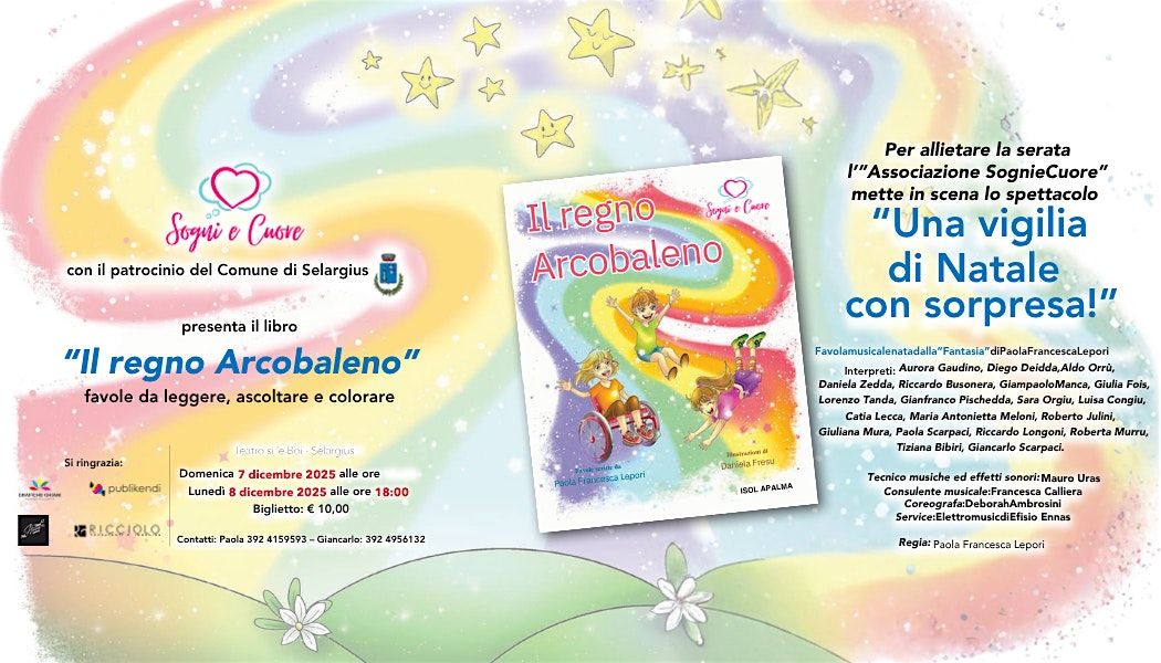 Presentazione del libro "Il regno Arcobaleno", 7 December | Event in Selargius | AllEvents