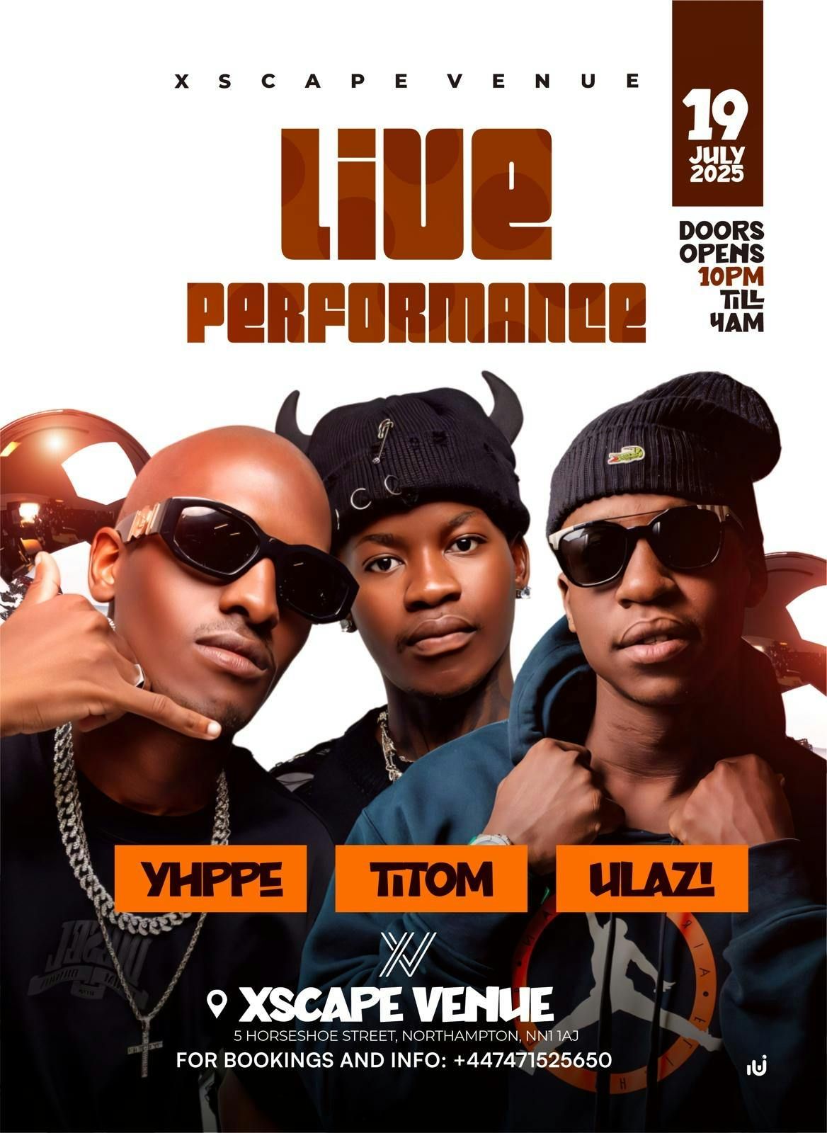 THE LIVE PERFORMANCE!, 19 July | Event in Northampton | AllEvents