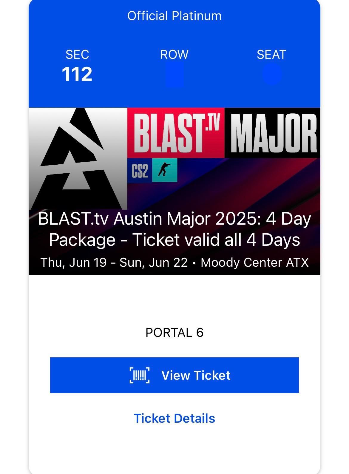 BLAST.tv Austin Major 2025 - 4 Day Pass at Moody Center ATX, 19 June | Event in Austin | AllEvents