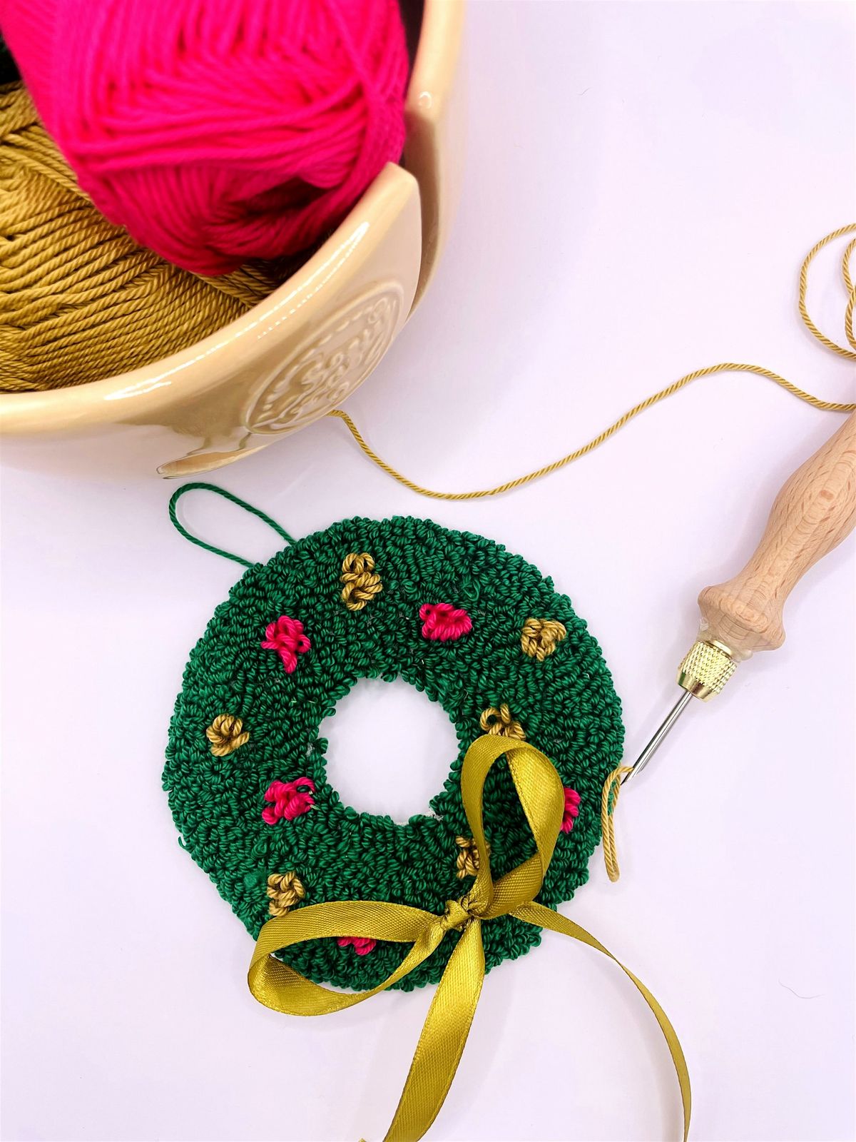 Punch Needle Christmas Bauble Workshop, 13 December | Event in Wimborne Minster | AllEvents