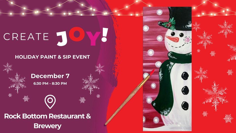 Holiday Paint & Sip at Rock Bottom! , Rock Bottom Restaurant & Brewery