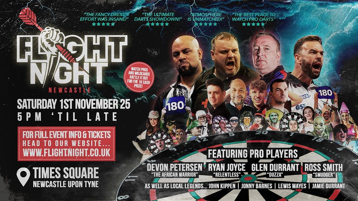 Flight Night 2025 'The Ultimate Darts Showdown Returns!' 🎯 @ Times Square, Newcastle, 1 November | AllEvents