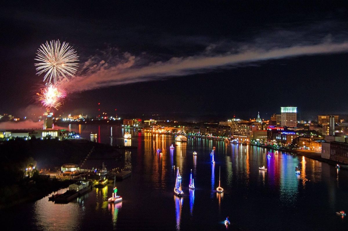 2020 Savannah Harbor Boat Parade of Lights! at River Street Savannah