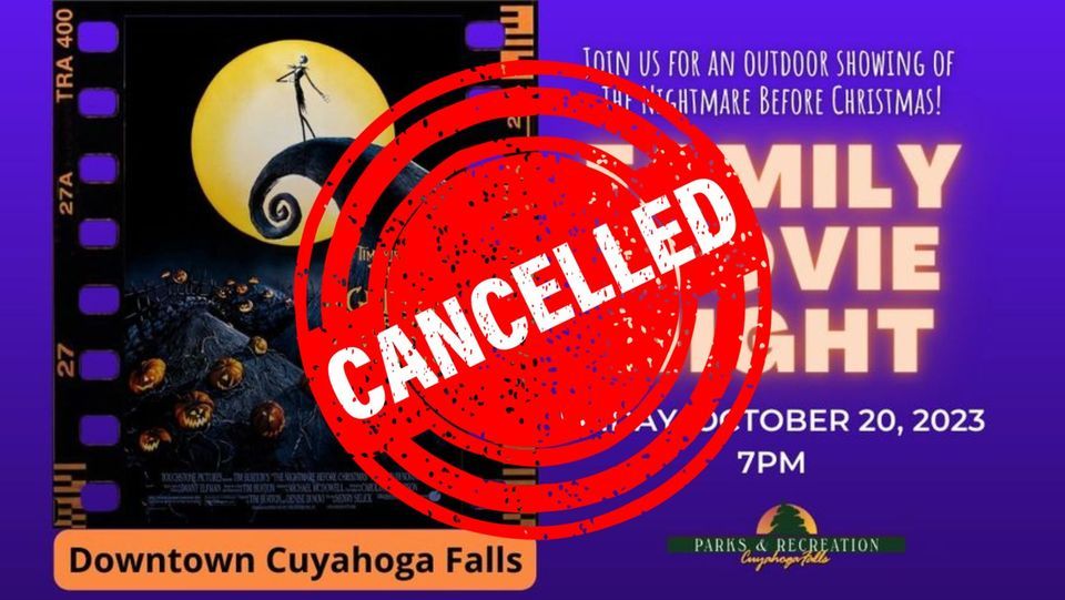 Family Movie NightThe Nightmare before Christmas, Cuyahoga Falls