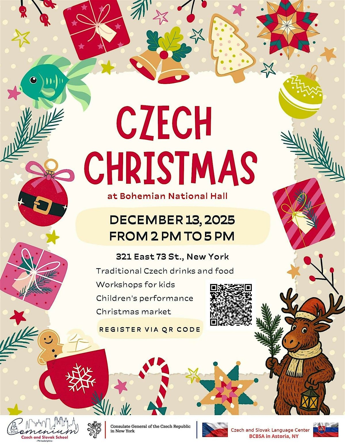 Czech Christmas at Bohemian National Hall, 13 December | Event in New York | AllEvents
